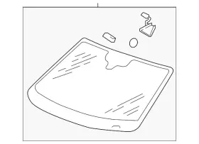 2gj-845-011-s-nvb Volkswagen Genuine Windshield 2gj-845-011-s-nvb Volkswagen Genuine Windshield