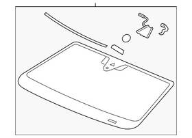 Volkswagen 3cn-845-011-am-nvb Genuine Windshield