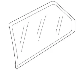 5gm-845-042-a-nvb Volkswagen Genuine Quarter Glass 5gm-845-042-a-nvb Volkswagen Genuine Quarter Glass