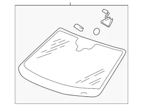5nn-845-011-be-nvb Volkswagen Genuine Windshield 5nn-845-011-be-nvb Volkswagen Genuine Windshield