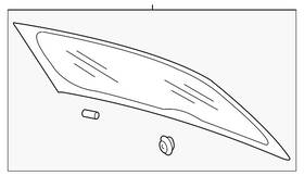Volkswagen 5nn-845-051-f-nvb Genuine Lift Gate Glass
