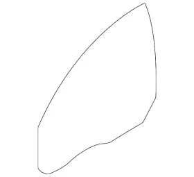 30779525 Volvo Genuine Door Glass - Right Front 30779525 Volvo Genuine Door Glass - Right Front