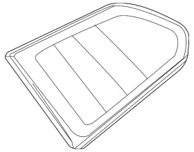 31335352 Volvo Genuine Quarter Glass