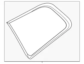32314875 Volvo Genuine Quarter Glass 32314875 Volvo Genuine Quarter Glass