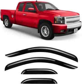 Voron 840233213088 Glass Tape-on Extra Durable Rain Guards Chevy Silverado Sierra 2007-2013