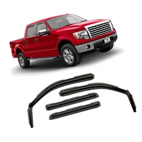 200616 Voron Glass In-channel Extra Durable Rain Guards For Trucks Ford F-150 2009-2