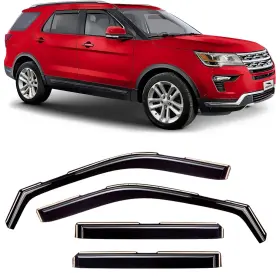 220116 Voron Glass In-channel Extra Durable Rain Guards For Ford Explorer 2011-2019