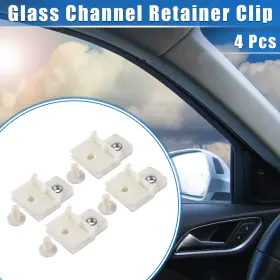 X0.67 X Autohaux 716058758441 4 Pcs Universal Car Window Door Glass Channel Retainer Clip 1.89 Inch X1.42