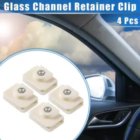 X0.71 X Autohaux 767153506321 4 Pcs Universal Car Window Door Glass Channel Retainer Clip 1.57 Inch X1.14