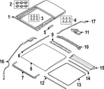 Genuine Land-rover Movable Glass LR183641 New. Price: $2464.15.