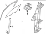 Genuine Nissan Door Glass 80300-7LF0A New. Price: $308.62.