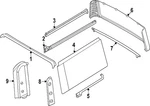 Genuine Ford Quarter Glass M2DZ-78501C22-DD New. Price: $362.71.