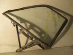 Passenger Quarter Glass With Frame For 61-64 Pontiac Bonneville Hardtop Used. Price: $99.95.