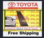 19-25 Toyota RAV4 Oem Door Molding Plastic Trim Cover Passenger Side Front New. Price: $68.45.