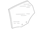 Genuine Audi Door Glass 4G5-845-205 New. Price: $164.40.