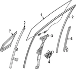 Genuine Nissan Door Glass 80300-7BA1A New. Price: $336.93.