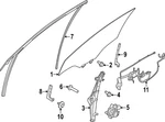 Genuine Nissan Door Glass 80300-5MP5B New. Price: $445.76.
