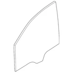 Genuine Audi Door Glass 9J1-845-019-D New. Price: $268.63.