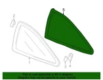 1996-2000 Honda Civic Genuine Quarter Glass Molding Oem 73860-S02-000 New. Price: $160.49.