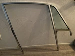 69- 73 Porsche 911 Anodized Passenger Door & Window Frame Tinted Wing Glass Used. Price: $315.00.