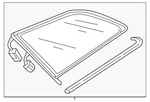 Genuine Audi Quarter Glass 8W9-845-297-J-NVB New. Price: $369.58.