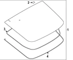 Genuine Nissan Lift Gate Glass K0300-6GP0A New. Price: $868.96.