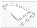 Genuine Audi Quarter Glass 4K5-845-298-M-NVB New. Price: $496.08.