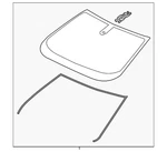 Genuine Gm Windshield 84722402 New. Price: $1060.72.