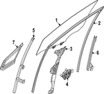 Genuine Nissan Door Glass 80300-7BA1A New. Price: $342.64.