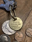 1968 Chevrolet Camaro Rally Sport Rs Brass Key Fob New. Price: $16.95.