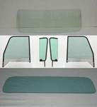 Green Glass 1960-63 Chevy Pickup Truck Front Sides W/black Frames Small Rear New. Price: $719.00.