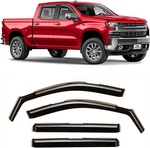Voron Glass In-channel Extra Durable Rain Guards For Silverado 1500 19-25 New. Price: $95.98.