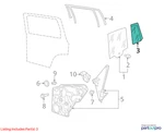 Volkswagen 09-26 Tiguan Vent Window Assembly 5N0845213D Used. Price: $174.68.