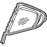 Genuine Mercedes-benz Oe Window, Fixed 213-730-06-55 New. Price: $204.64.
