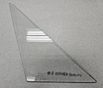 Nice Used Original Porsche 914-6 Passengers Door Clear Vent Glass #2 Quality. Price: $35.00.