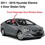Fits 2011-2016 Hyundai Elantra 4DR Passenger Right Side Front Door Window Glass New. Price: $75.00.