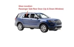 Fits 2011-2019 Ford Explorer Suv Passenger Side Right Rear Door Glass Window New. Price: $79.00.