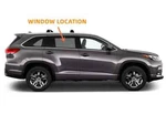 Fits 2014-2019 Toyota Highlander Passenger Side Right Rear Door Window Glass New. Price: $98.00.