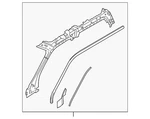 Genuine Ford Body A-pillar Reinforcement HC3Z-2651186-A New. Price: $288.72.