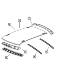 Genuine Mopar Roof Rear Header 68037693AB New. Price: $40.11.