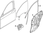 Genuine Bmw Door Glass 51-33-5-A32-986 New. Price: $217.67.