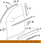 Gm Oem 11-17 Equinox,terrain Front Door Exterior Trim-belt W'strip 23193173 New. Price: $166.89.
