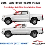 For 2016-2023 Toyota Tacoma Pickup Driver Left Side Front Door Window Glass New. Price: $73.00.