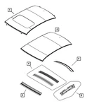 Genuine Mopar Rear Window Opening Header 5076522AB New. Price: $26.09.