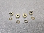 Nice 8 Pc Original Porsche 914-6 Window Frame Guide Rail Rollers Washers Used. Price: $25.00.