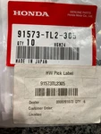 Oem Genuine Honda 91573-TL2-305 Clip,a Front Side Garnish (X1) Piece Brand. Price: $12.87.