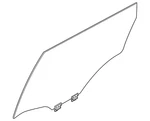 Genuine Nissan Door Glass 82300-7KA0A New. Price: $487.68.