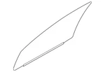 Genuine Mitsubishi Door Glass 5706A876 New. Price: $255.58.