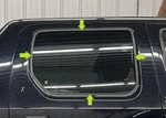 2006-2014 Honda Ridgeline Right Passenger Rear Door Glass Window Used. Price: $110.00.