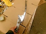 Jaguar XK120 Drophead Windshield Windscreen Left Pillar Used. Price: $157.50.